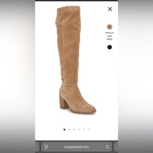 Lucky Brand over the knee suede boots